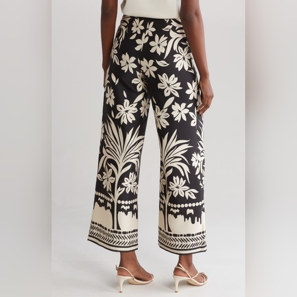Industry Republic Clothing Floral Flare Satin Resort Pants 6 - Picture 2 of 5
